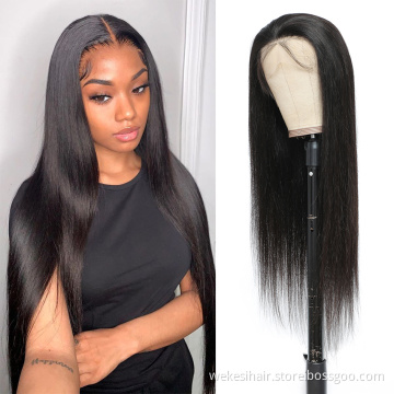 Wigs Brazilian raw unprocessed virgin hair Wigs Sunlight Pre Plucked Hair Line with Baby Hair 13 * 4 HD Lace Frontal wigs